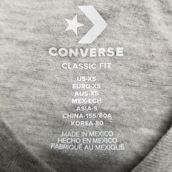 Converse Women Extra Small Floral Graphic Short Sleeve Crew-Neck‎ Tee - Picture 4 of 7